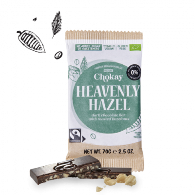 Chokay Bio Bar Dark Heavenly Hazel 70g