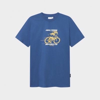 Dedicated T-Shirt Stockholm Pedal Power True Blue