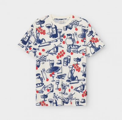 Dedicated T-Shirt Stockholm Dinner Time Blue