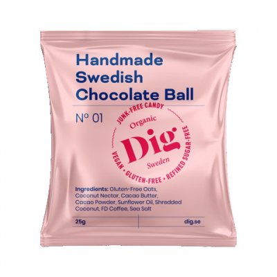 Dig Get Raw Organic Chocolate Ball 25g