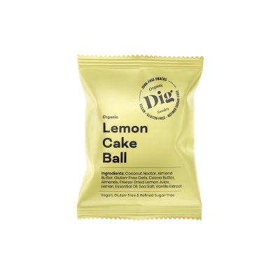 Dig Get Raw Organic Lemon Cake Ball 25g