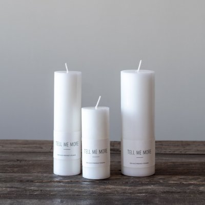 Tell Me More Stearin Candle M 40x150mm