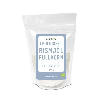 Lindroos Ekologiskt Rismjöl Fullkorn 600g