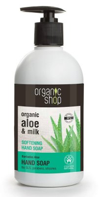 Organic Shop Hand Soap Barbados Aloe 500ml