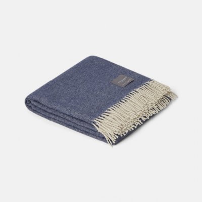 Stackelbergs Recycled Lamswool Blanket Blue