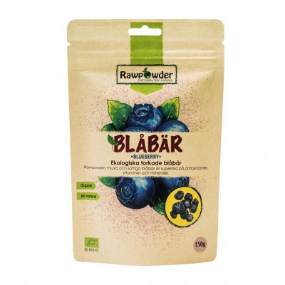 Rawpowder Blåbär torkade 150g