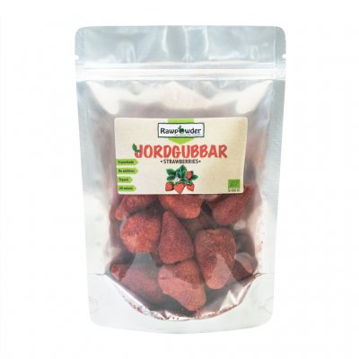 Rawpowder Jordgubbar hela frystorkade 50g