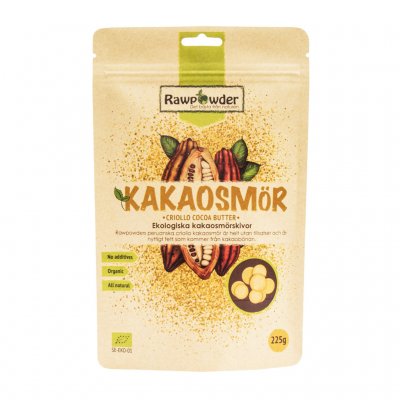 Rawpowder Kakaosmör Wafers 225g