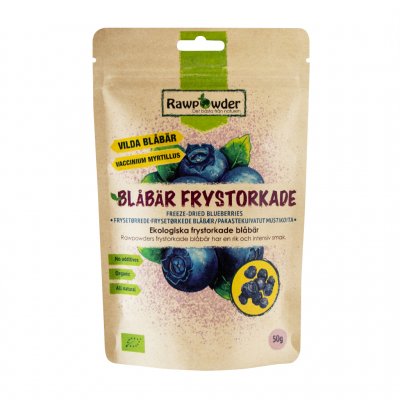 Rawpowder Blåbär FRystorkade 50g