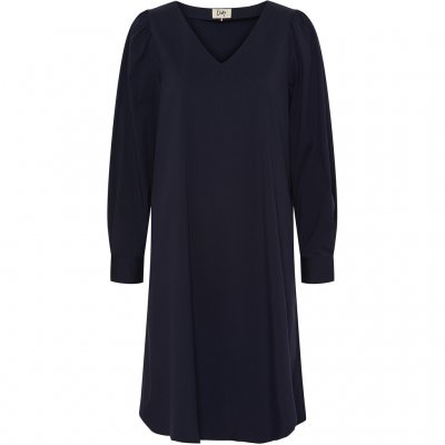 Isay Sigga V-Neck Dress Navy