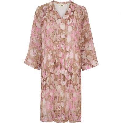 Isay Enge New Dress Luxury Camel w/Pink