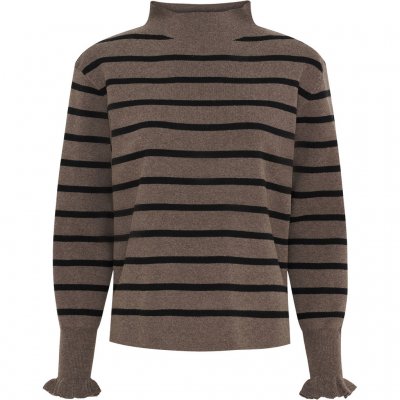 Isay Frigga Stripe Pullover Potato w Black