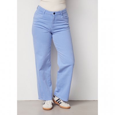 Isay Como Twill Wide Pant Washed Skyblue