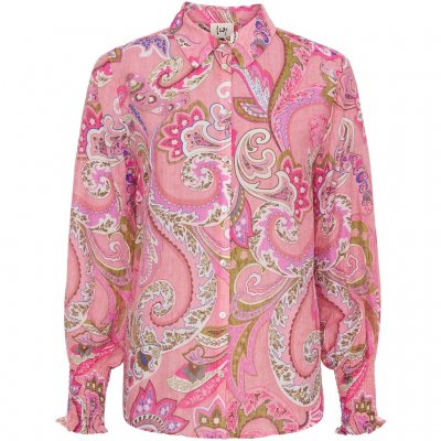 Isay Lotta Smock Shirt Rose Paisley