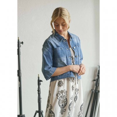 Isay Carpi Denim Jacket Basic Denim Wash