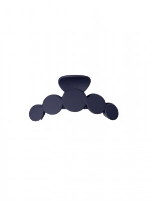 Black Colour Bubble Matt Hair Claw Midnight Blue