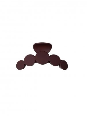 Black Colour Bubble Matt Hair Claw Mocca