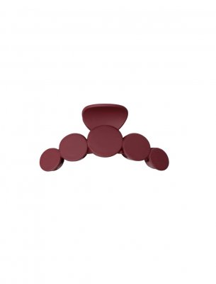 Black Colour Bubble Matt Hair Claw Wine