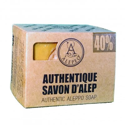 Alepeo Äkta Aleppo tvål 40% lagerbärsolja 200g