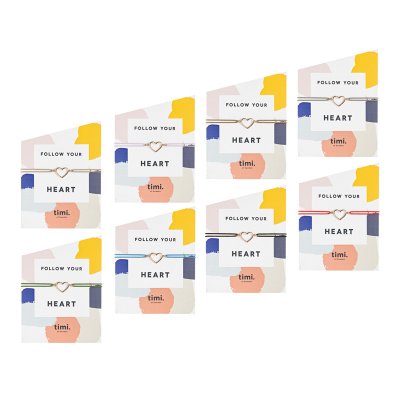 Timi of Sweden Heart Outlines Stretch Bracelet Gold