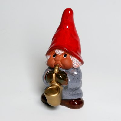 Rolf Berg Musiknisse med saxofon 13 cm