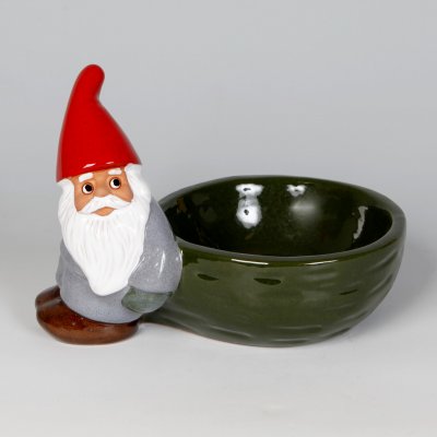 Rolf Berg Tomte med grön skål 22 cm