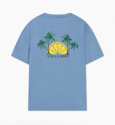 Acqua Limone Heavy Tee Palm Tree Corn Blue