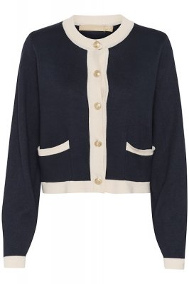 Cultureaio Annemarie Cardigan Dress Blues Solid