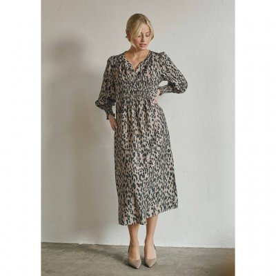 ISAY ANE V-NECK DRESS BLACK DROPS