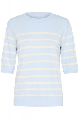 Culture Annemette SS Pullover Cashmere Blue Stripe