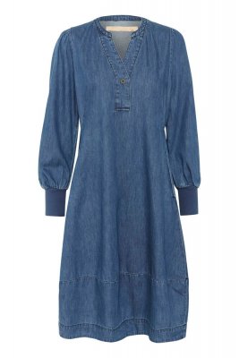 Culture Allura Arpa Rib Dress Dark Blue Wash