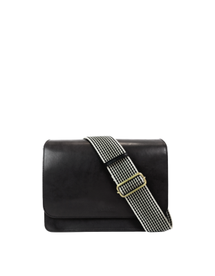 O My Bag Audrey Black Checkered Classic Leather