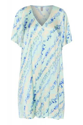 CULTURE BARBARA DRESS GREEN SPLASH