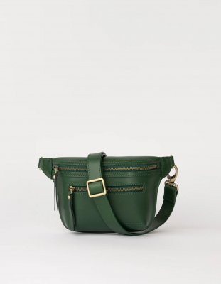 O My Bag Beck's Bum Bag Pine Green Classic Leather Limited Edition