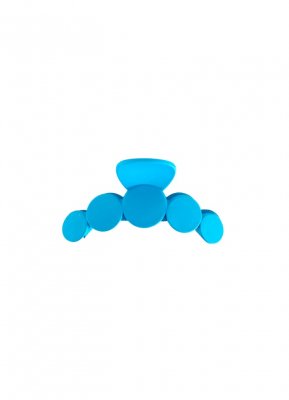 Black Colour Bubble Matt Hair Claw Blue