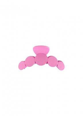 Black Colour Bubble Matt Hair Claw Candy Pink