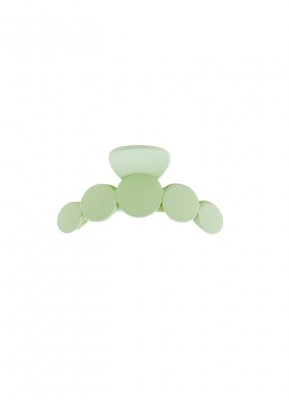 Black Colour Bubble Matt Hair Claw Pastel Apple