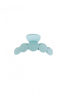 Black Colour Bubble Matt Hair Claw Pastel Blue