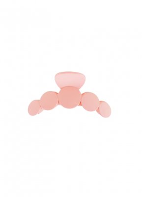 Black Colour Bubble Matt Hair Claw Pastel Pink