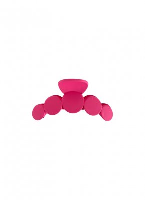 Black Colour Bubble Matt Hair Claw Pink