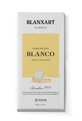 Blanxart Vit Chokladkaka Classic 75g