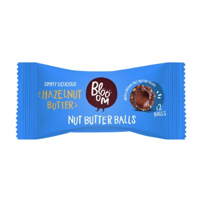 Bloom Nut Butter Balls Hazelnut Butter 36g