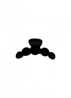 BLACK COLOUR BUBBLE MATT HAIR CLAW BLACK