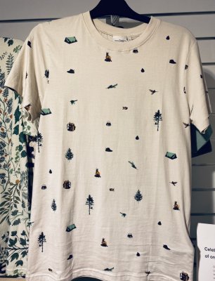 Dedicated Stockholm Take a Hake AOP Oat White