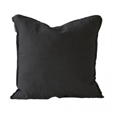 TELL ME MORE CUSHION COVER LINEN 50X50 CARBON