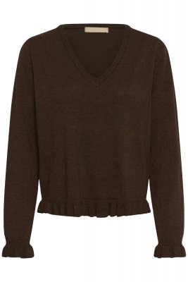 Culture Clare Annemarie Frill Vneck Coffee Bean