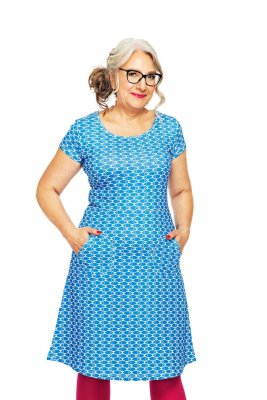 Cissi och Selma Asta Dress Mört Blå