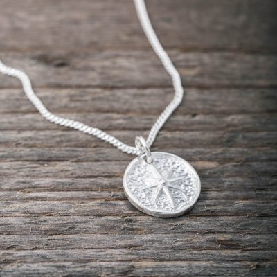 Faith Halsband Silver Lycko Coin Stjärna