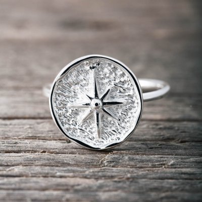 Faith Ring Silver Lycko Coin Stjärna
