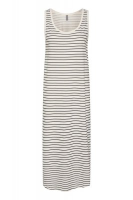 CULTURE DEIA STRAP DRESS WHITE/SALUTE STRIPE